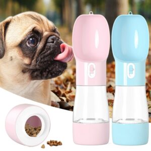 Garrafa de água portátil para cães de estimação, alimentador de água multifuncional para cães, alimentador, bebedouro, dispensador de água para gato e cachorro, produtos para animais de estimação